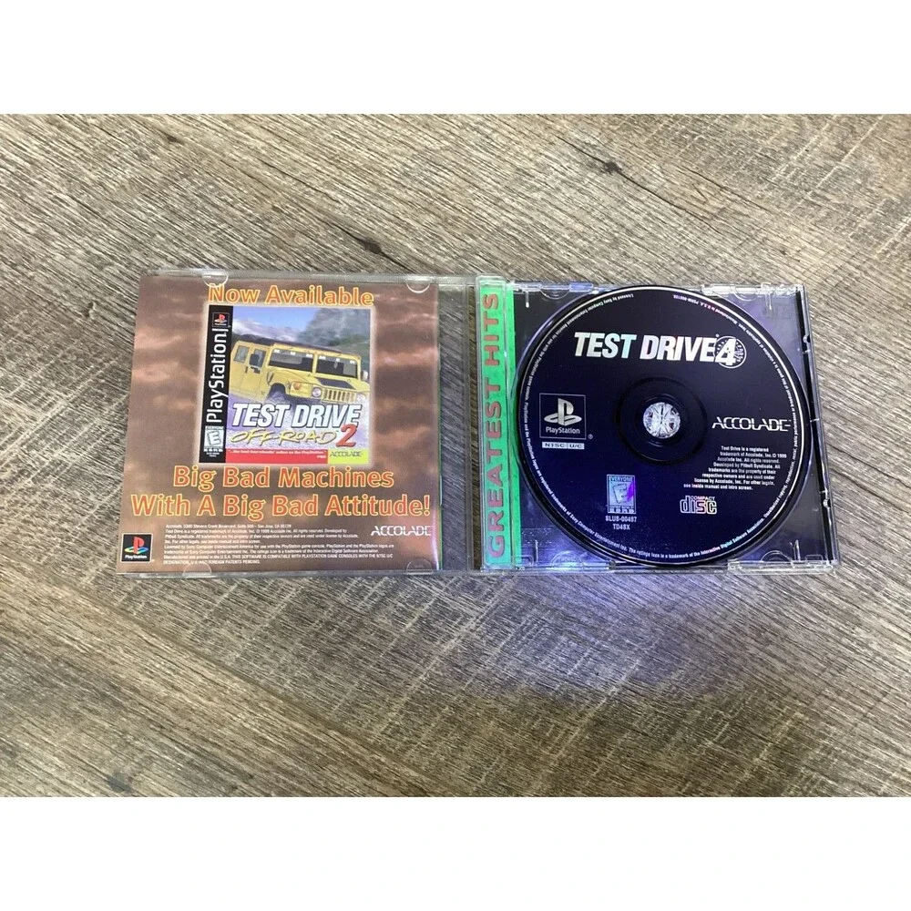 Test Drive 4 (Sony PlayStation 1, 1997) PS1 Greatest Hits